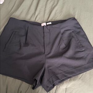 a new day Women's Dark Gray High Waist Shorts